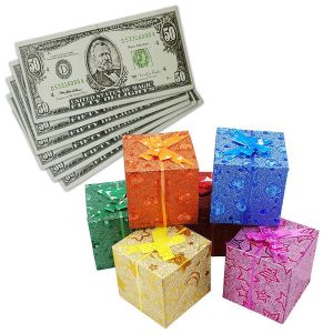 DE DOLAR A CAJA DE REGALO