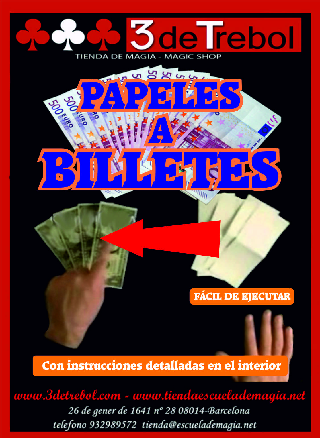 PAPELES  A BILLETES